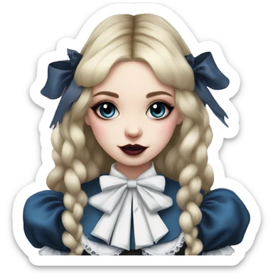 alice in wonderland gothic lolita look sticker