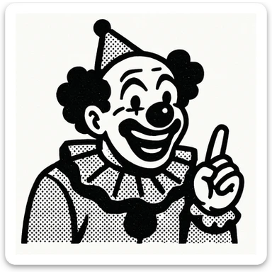 clown sticker