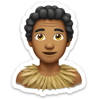 A tahitian man sticker