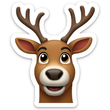 Rudolph the red nosed reindeer  sticker