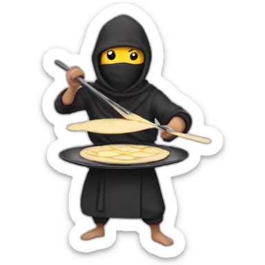 ninja-making-crepes sticker