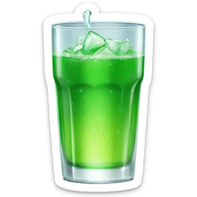 Glass of Sprite sticker