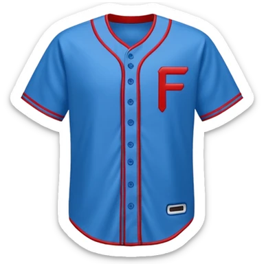 baseball jersey blue (#00A3E0) and red (#F9423A) sticker