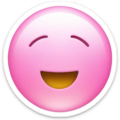smiley face in love pink light  sticker