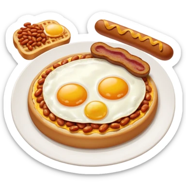 english breakfast sticker
