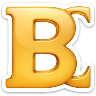 Generate the letter R with a white background in emoji form. sticker