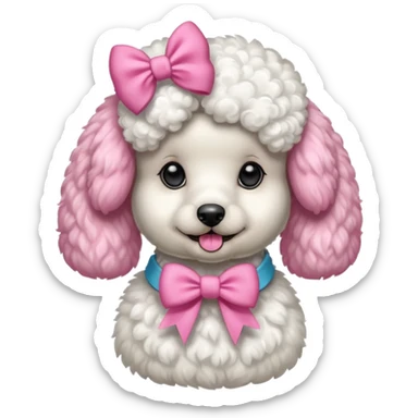 delta gamma poodle sticker