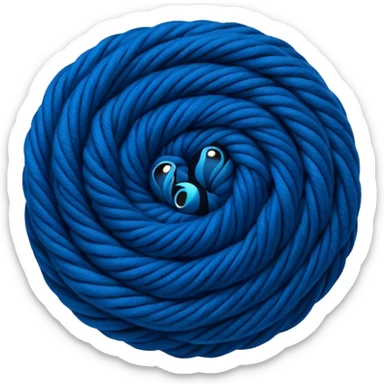 one color ball of yarn sticker
