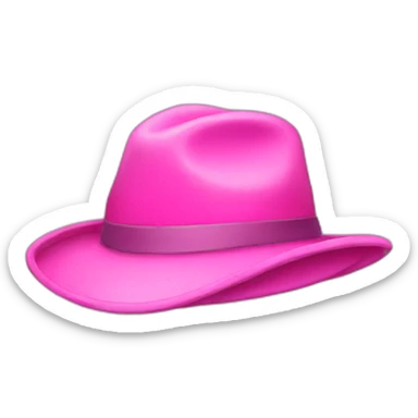 pink hat sticker