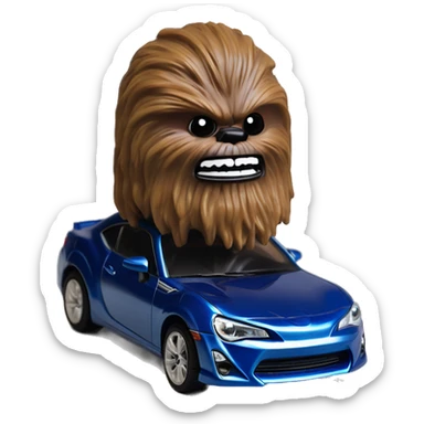 Hot wheel Chewbacca teeth grill Toyota 86 ,blueberry color,chrome wheels  sticker
