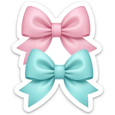 Cute bows emoji sticker
