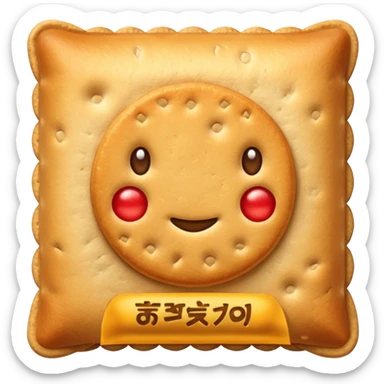 crackers carré aux graines sticker