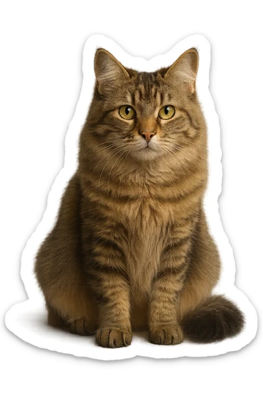 gatto stupendo, iperrealistica 4k sticker