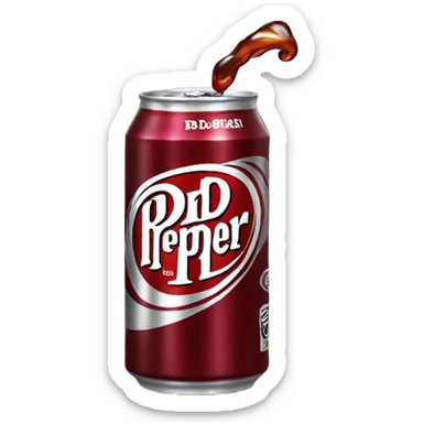 Dr Pepper can sticker