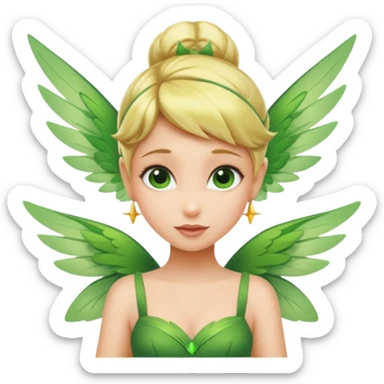 Black tinkerbell sticker