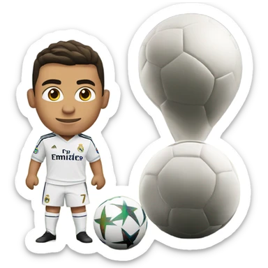 Cristiano Ronaldo in real madrid sticker