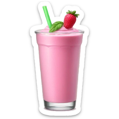 Pink smoothie sticker