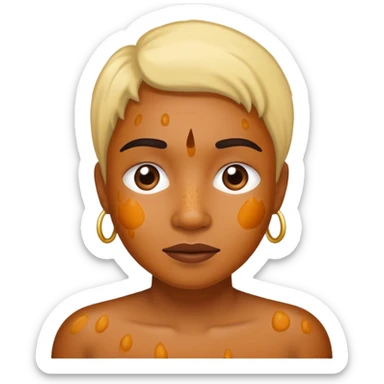 Hyperpigmintation meme sticker