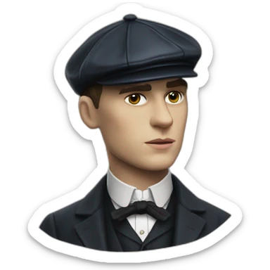 Tommy shelby peaky blinders realistic sticker