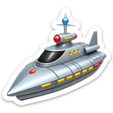 a galaga ship sticker