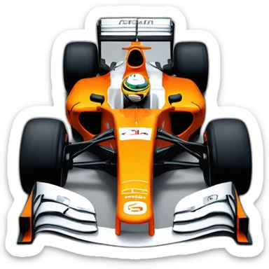 McLaren formula 1 car sticker