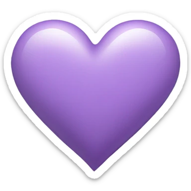Light Purple Heart sticker