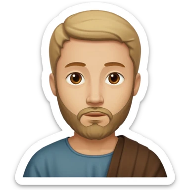 Judas the disciple with short beard  sticker