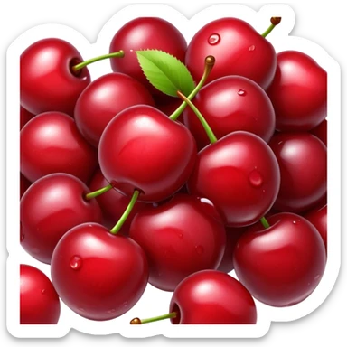 Wet cherries sticker