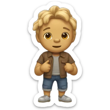 Chuky qui menge des patte sticker