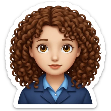 ragazza riccia sticker