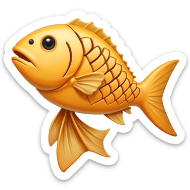 Fish bone sticker