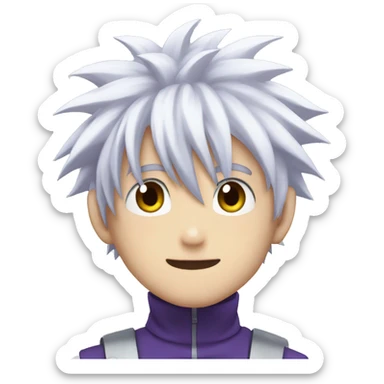 Killua Zoldyck anime sticker