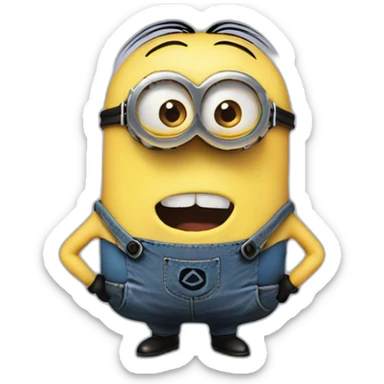 laughter emoji but it's a minion crying  sticker