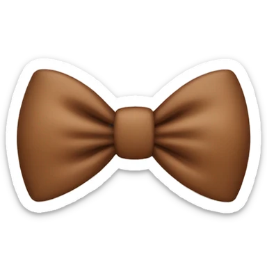 Baby brown bow sticker