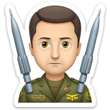 Zelensky asks for 500 million missiles sticker