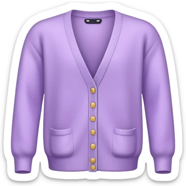 pastel purple cardigan sticker