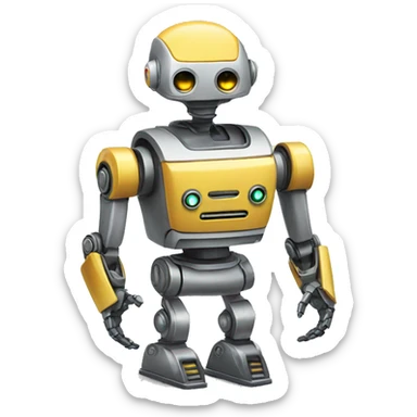 robot buying sticker