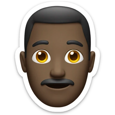 Dude with a weird shaped head sticker