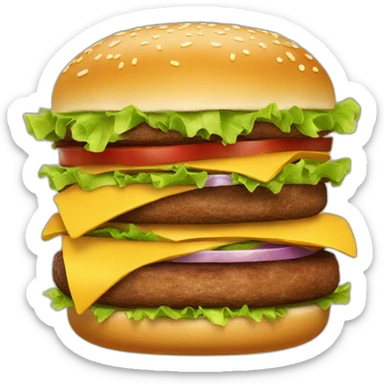 burger with 5 patties sticker
