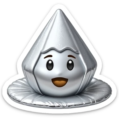 Glittery Hershey’s kiss (no face)  sticker