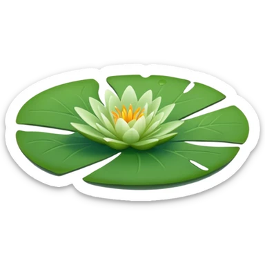 Lily pad only sticker