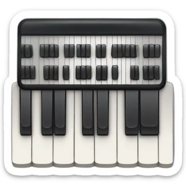 piano keyboard sticker