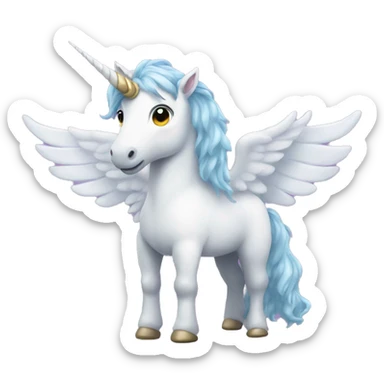 unicorn with wings sticker