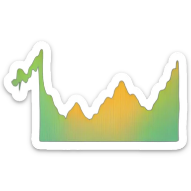 graph going down sticker