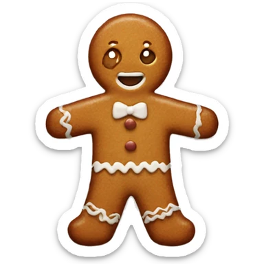 Ginger bread man  sticker