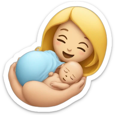 Giving birth sticker
