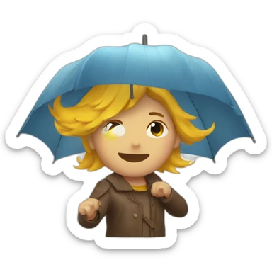 Lluvia viento sticker