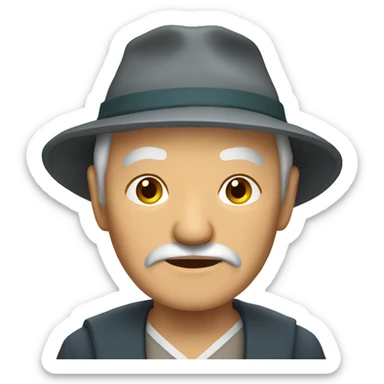 kazakh old man sticker