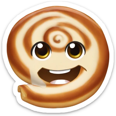 a cute cinnamon roll sticker