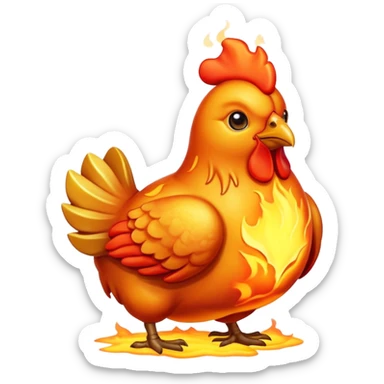 lava chicken sticker
